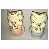 Pair of Cat Pitchers