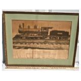Early Locomotive Lithograph