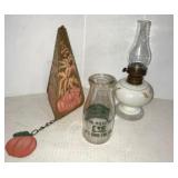 SUNY Delhi Milk Bottle & Lamp