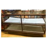 72" w Oak Show Case
