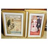 Collection of 10 Framed Opera Posters