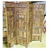 Teak Wood Folding Modesty Screen