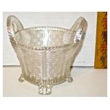 Clear Carnival Glass Basket