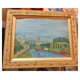 Oil On Canvas-Local Bridge