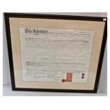 19th century Indenture