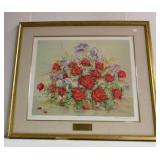 signed floral watercolor