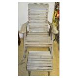 rocking chair w/ foot stool