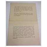 Original Program w/ Insert Cards