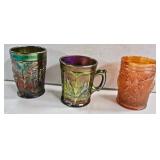 Carnival Glass Glasses & Mug