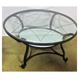 Glass Top Wrought Iron Table