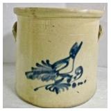 1 1/2 Gallon Crock w/ Blue Bird