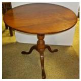 Primitive Tilt Top Table-Circa 1800