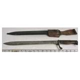 Antique Bayonet w/ Scabbard