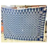 Blue & White Coverlet