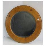 Round Beveled Mirror
