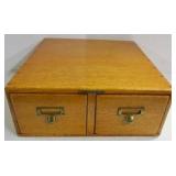 Oak File Box