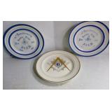Masonic Plates- 1931