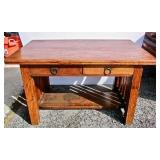 Mission Oak Library Table