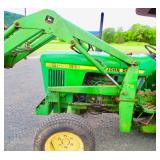 John Deere - Model 1050 Tractor With Model 8 Backhoe, 4 WD, Diesel- 1700 Actual Hours
