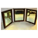 Triple Dish Beveled Mirror