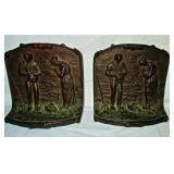 Bronze Bookends