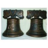 Liberty Bell Sesqui-Centennial Bookends