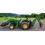 John Deere - Model 1050 Tractor With Model 8 Backhoe, 4 WD, Diesel- 1700 Actual Hours