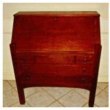 Mission Oak Drop Front Desk