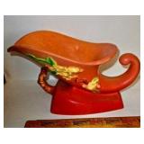 Roseville Apple Blossom Horn Vase