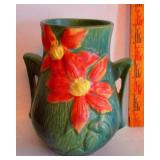 Roseville Gren Clematis Vase