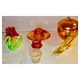 Clear Carnival Tooth Pick Holder