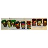 Assorted Carnival Glass Tumblers