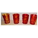 Carnival glass Tumblers