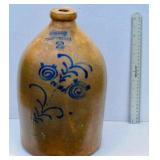 2 Gallon Jug w/ Blue- Somerset Potters 