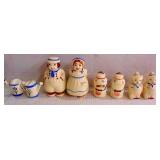 Ceramic Slat & Pepper Shakers