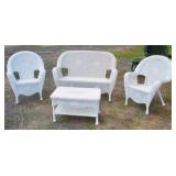 4 Piece Wicker Set