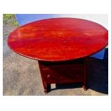 Primitive Tilt-Top Chair-Table