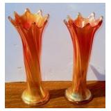Carnival Glass Vases