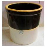 Brown & White Crock
