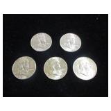 Unc. Franklin Half Dollars