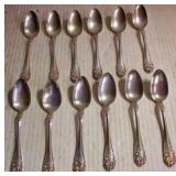 12 Matching Sterling Spoons