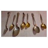 Assorted Sterling spoons