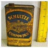 Antique Schultze Powder Can