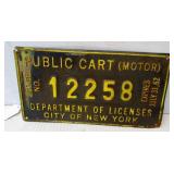 1962 NY Peddlers License