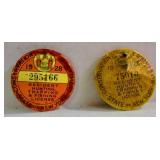 1926 & 1928 Hunting Badges