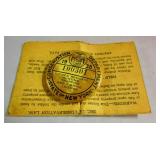 1938 Hunting Badge & License