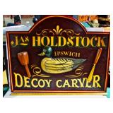 Wooden Decoy Carver Sign