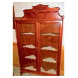 Double Door Oak Bookcase