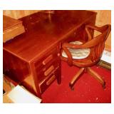 Mahogany Desk & Chair
