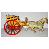 Cast Iron Horse & Carriage
